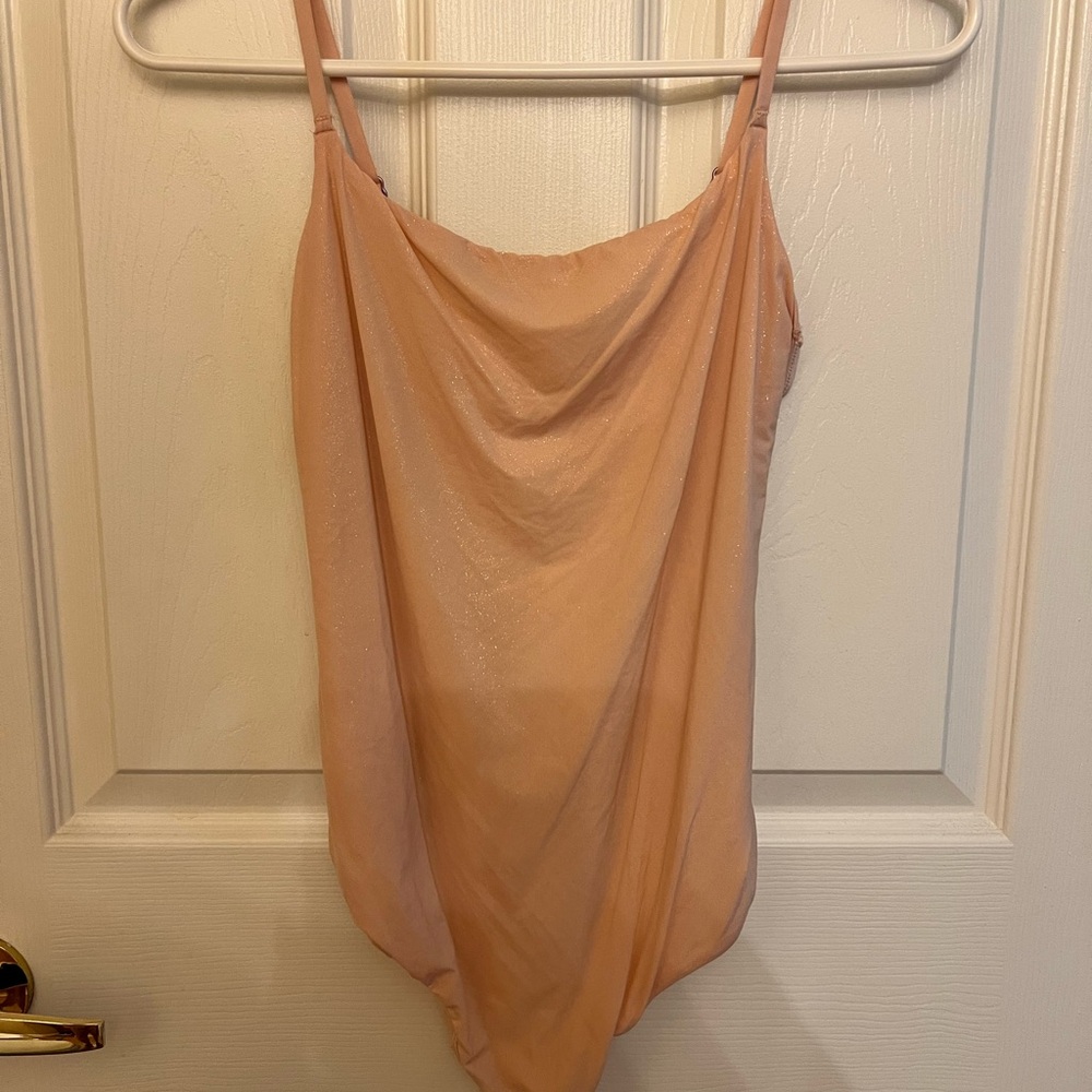 Peach Sparkle Bodysuit